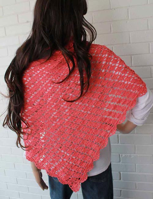 Flamingo Shawl Crochet Pattern - Maggie's Crochet