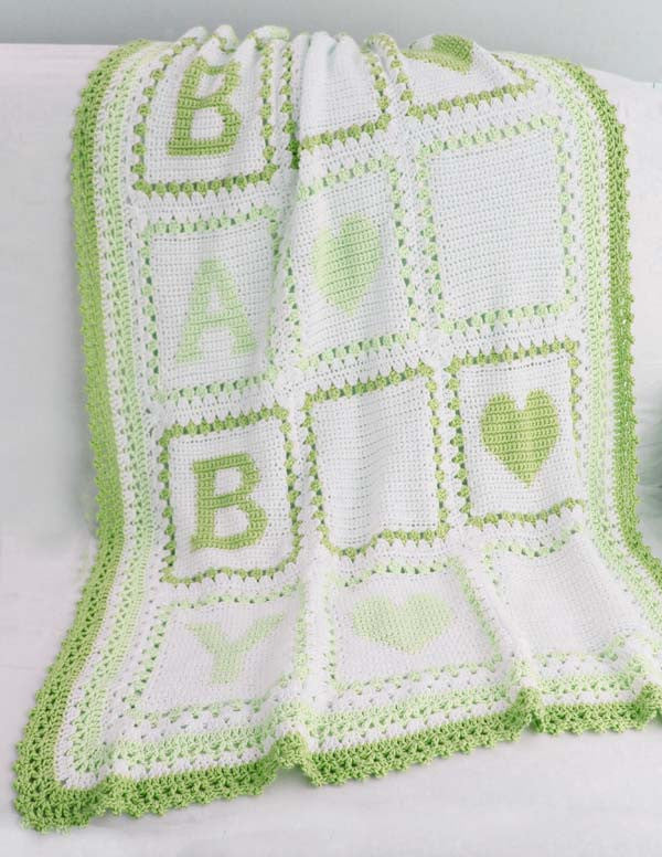 Baby Alphabet Blocks Afghan Crochet Pattern - Maggie's Crochet