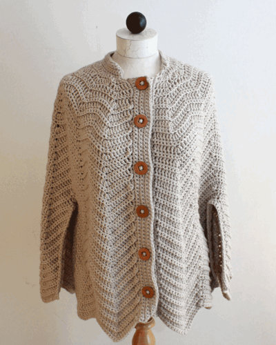 Ripple Cape Crochet Pattern - Maggie's Crochet