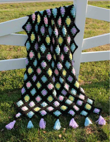 Vintage Granny Popcorn Afghan Crochet Pattern - Maggie's Crochet