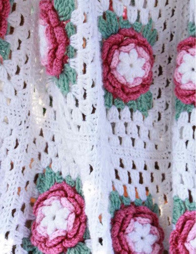 Rose Radiance Afghan Crochet Pattern - Maggie's Crochet