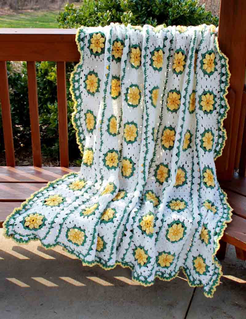 Daisy Afghan Crochet Pattern - Maggie's Crochet