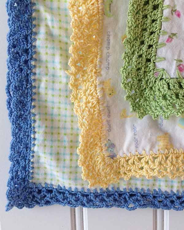 Receiving Blanket Eyelet Edging Crochet Pattern - Maggie's Crochet