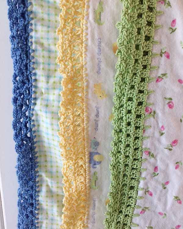 Receiving Blanket Eyelet Edging Crochet Pattern - Maggie's Crochet