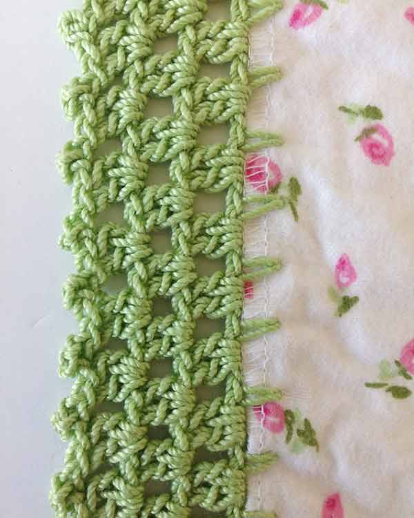 Receiving Blanket Eyelet Edging Crochet Pattern - Maggie's Crochet