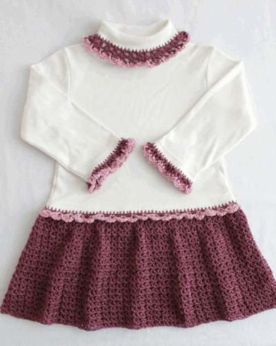 Petite Shells T-Shirt Dress Crochet Pattern - Maggie's Crochet