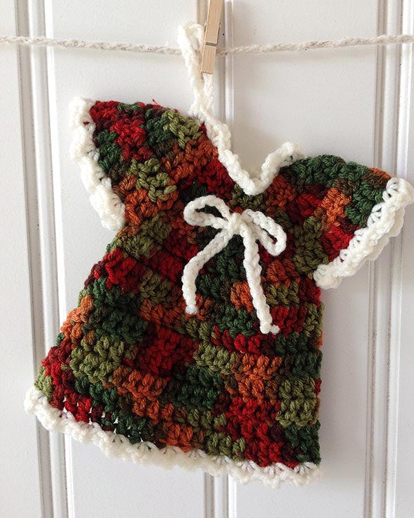 Oven Door Dress, Potholder, and Fridgie Crochet Patterns - Maggie's Crochet