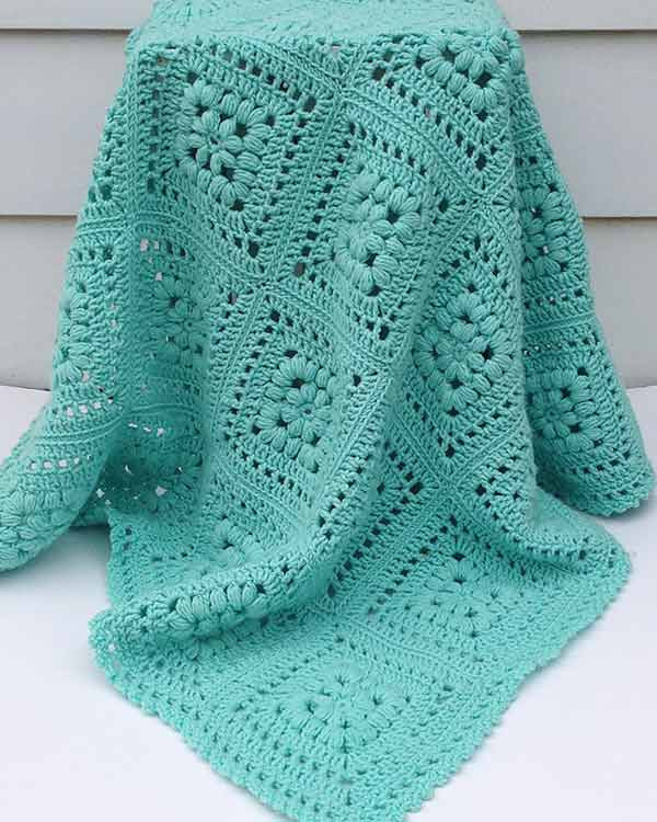 Baby Puff Square Afghan Crochet Pattern - Maggie's Crochet