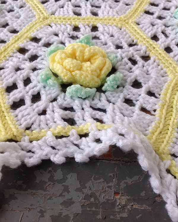 Baby Rose Garden Afghan Pattern - Maggie's Crochet