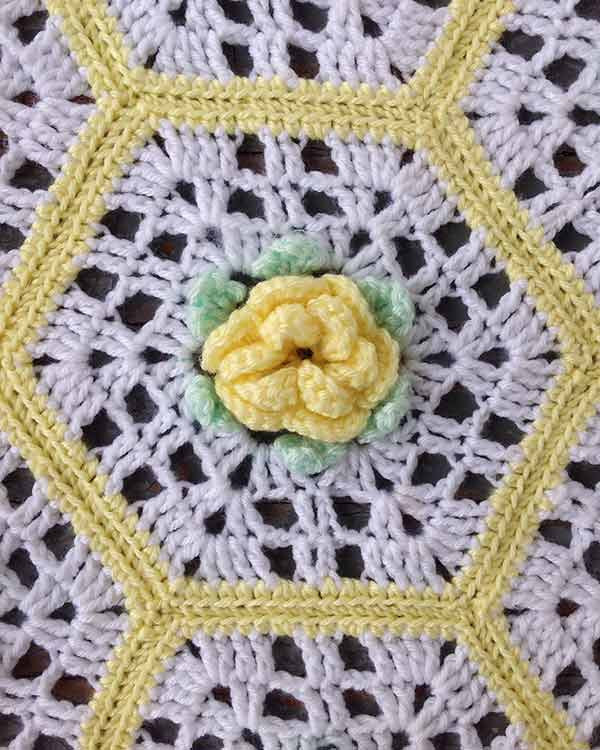 Baby Rose Garden Afghan Pattern - Maggie's Crochet