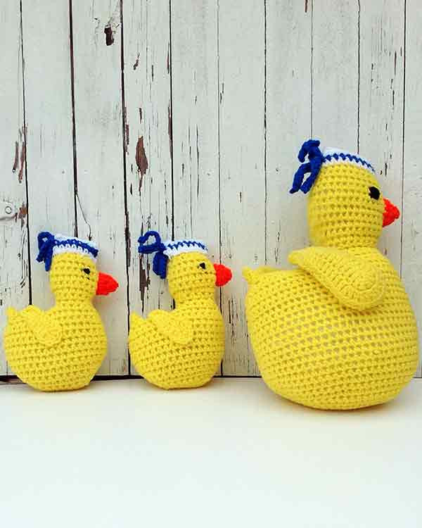 Sailing Duckies Afghan, Pillow and Toy Crochet Patterns - Maggie's Crochet