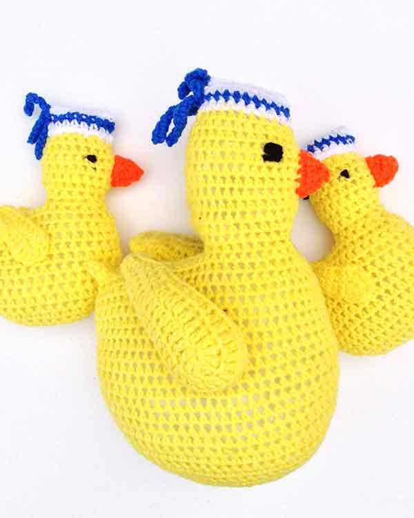 Sailing Duckies Afghan, Pillow and Toy Crochet Patterns - Maggie's Crochet