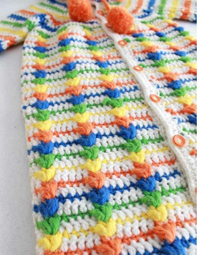 Puff Stitch Baby Bunting Crochet Pattern - Maggie's Crochet