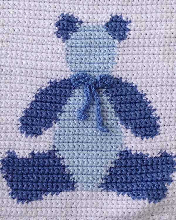 Baby Bears Afghan and Pillow Crochet Pattern - Maggie's Crochet