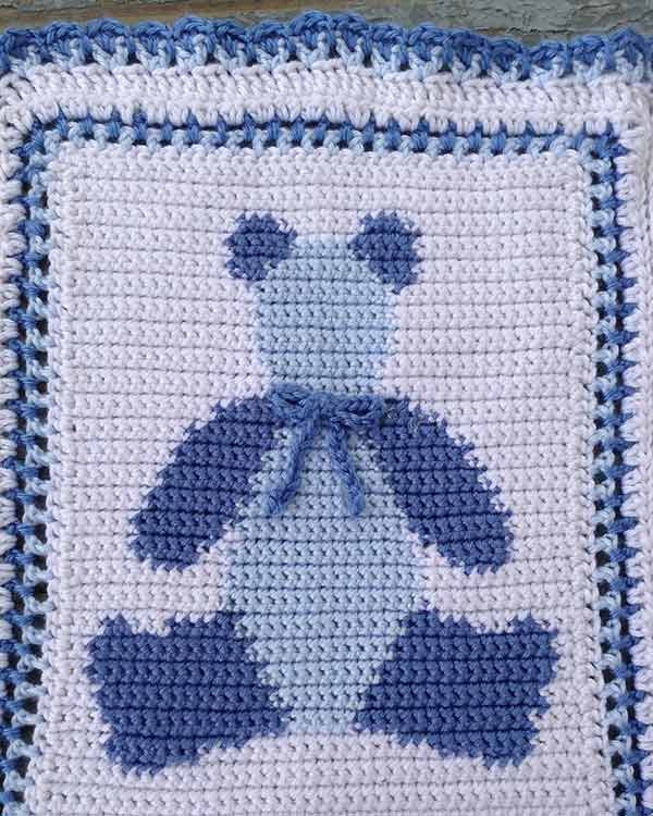 Baby Bears Afghan and Pillow Crochet Pattern - Maggie's Crochet