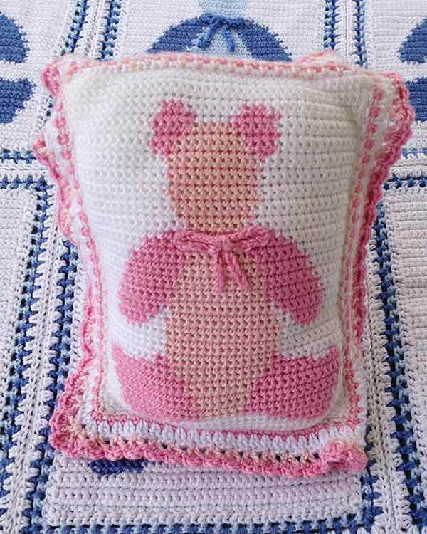 Baby Bears Afghan and Pillow Crochet Pattern - Maggie's Crochet