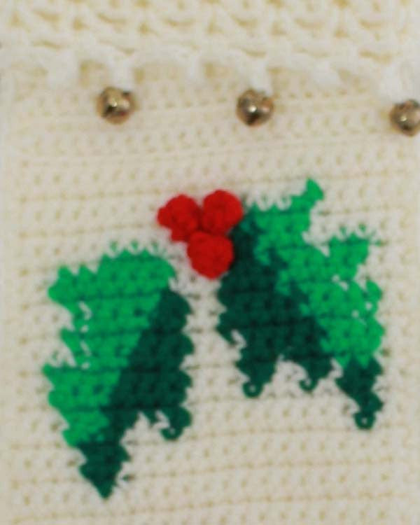 Santa and Holly Stockings Crochet Pattern - Maggie's Crochet