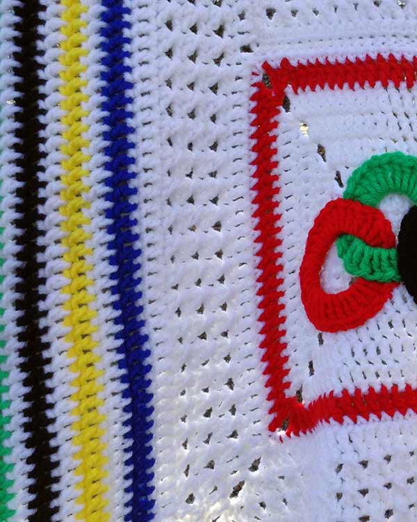 Olympic Rings Afghan and Pillow Crochet Pattern - Maggie's Crochet