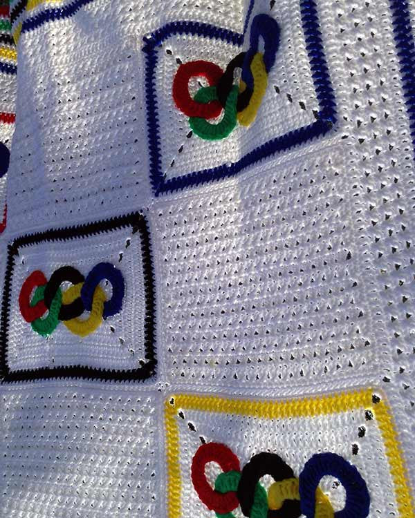 Olympic Rings Afghan and Pillow Crochet Pattern - Maggie's Crochet