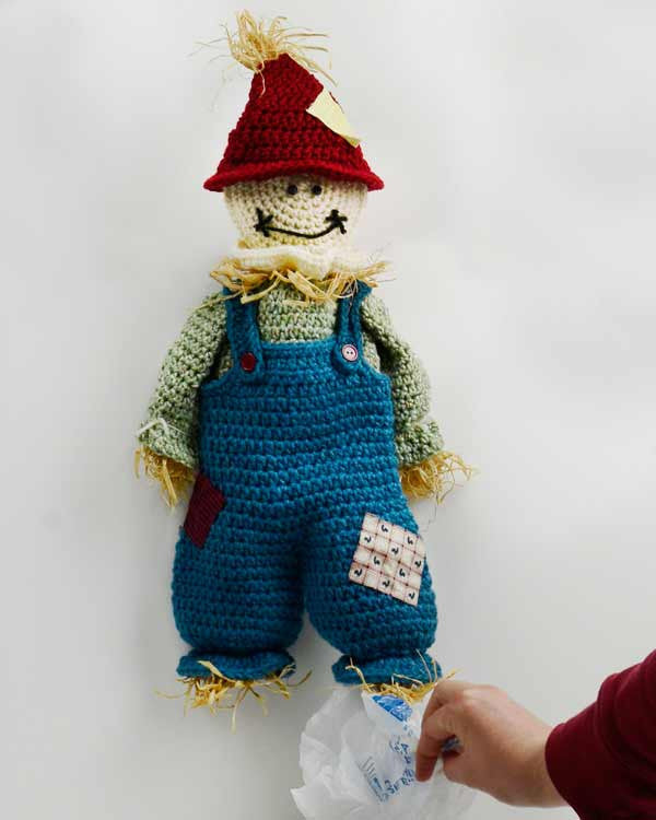 Scarecrow Bag Keeper and TP Topper Crochet Pattern - Maggie's Crochet