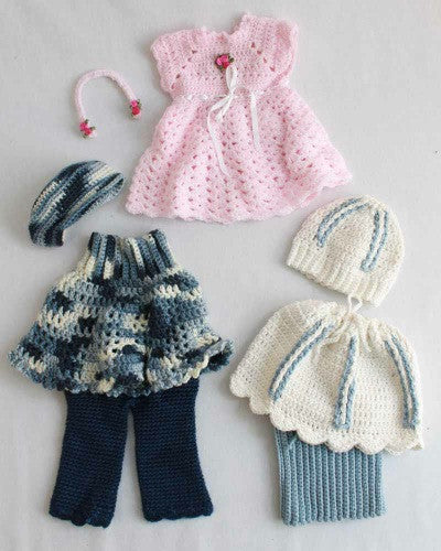 18" Dolls Abby, Allie, and Annie Outfit Crochet Patterns - Maggie's Crochet