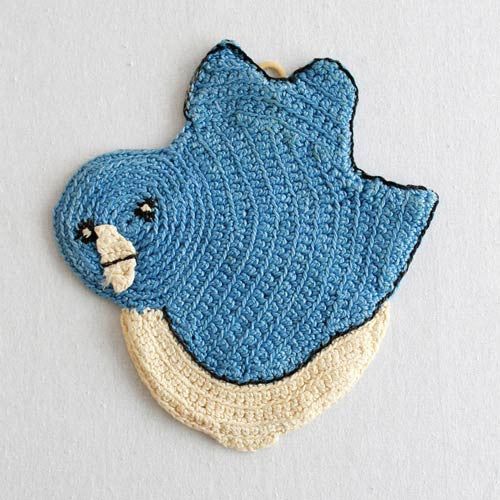 Vintage Blues Potholder Crochet Pattern - Maggie's Crochet