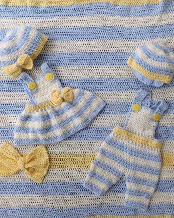 Lemon Drop Layette Crochet Pattern - Maggie's Crochet