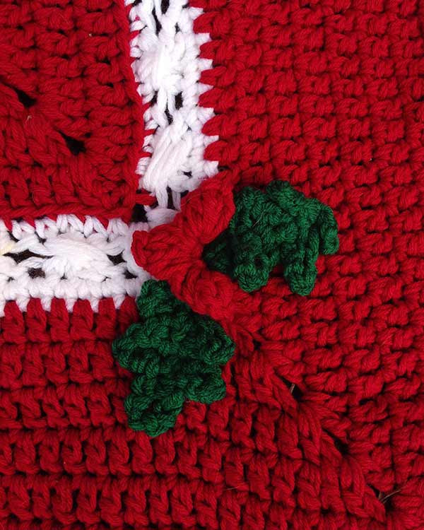 Holly & Berries Afghan & Pillow Crochet Pattern - Maggie's Crochet