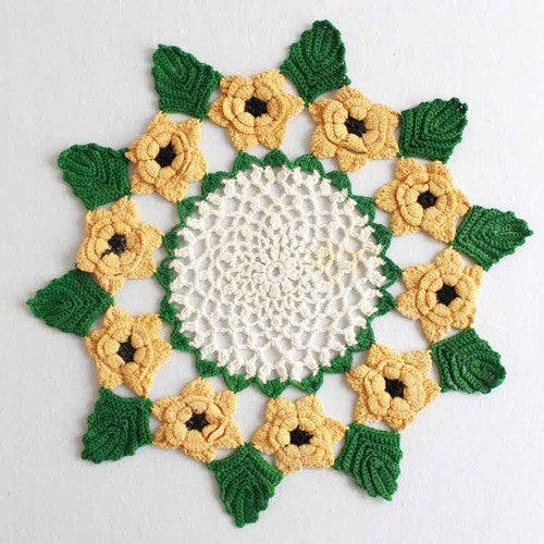 Vintage Floral Doilies: Set 1 Crochet Pattern - Maggie's Crochet