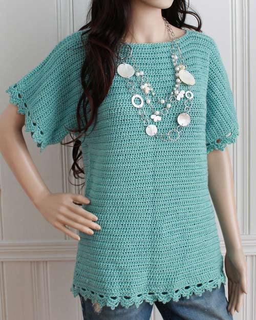 Easy Boat Neck Tunic Crochet Pattern - Maggie's Crochet