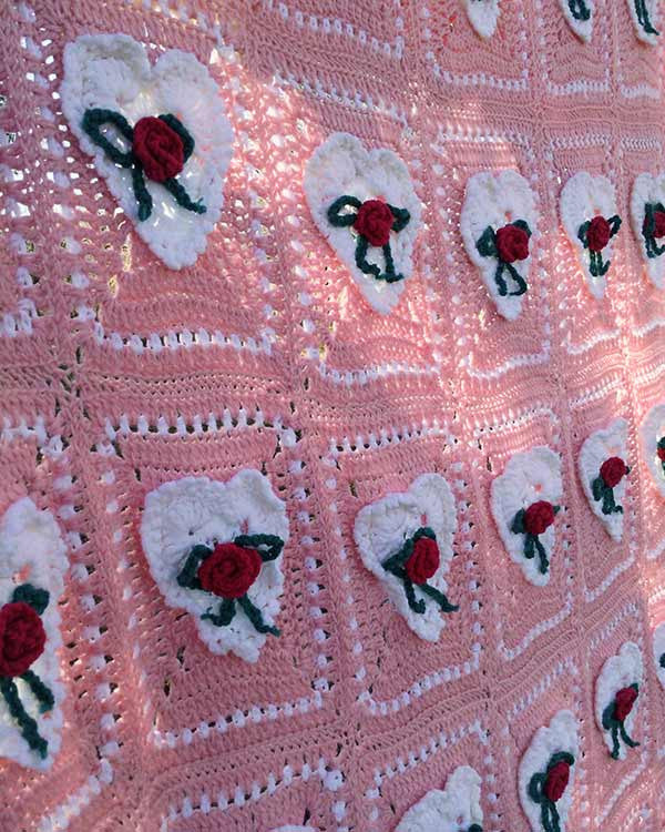 Valentine's Day Afghan & Pillow Set Crochet Pattern - Maggie's Crochet