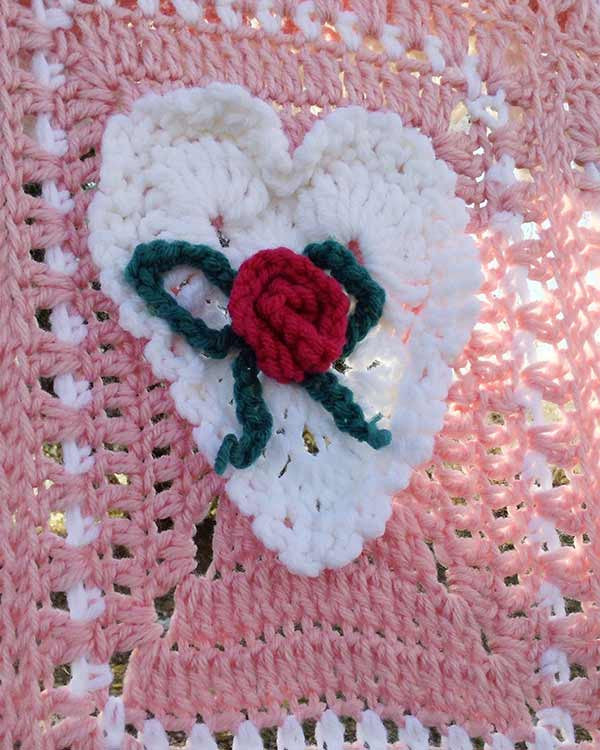 Valentine's Day Afghan & Pillow Set Crochet Pattern - Maggie's Crochet