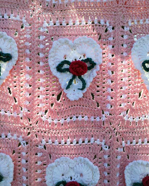 Valentine's Day Afghan & Pillow Set Crochet Pattern - Maggie's Crochet