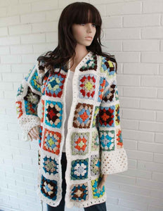 Granny Square Coat Crochet Pattern– Maggie's Crochet