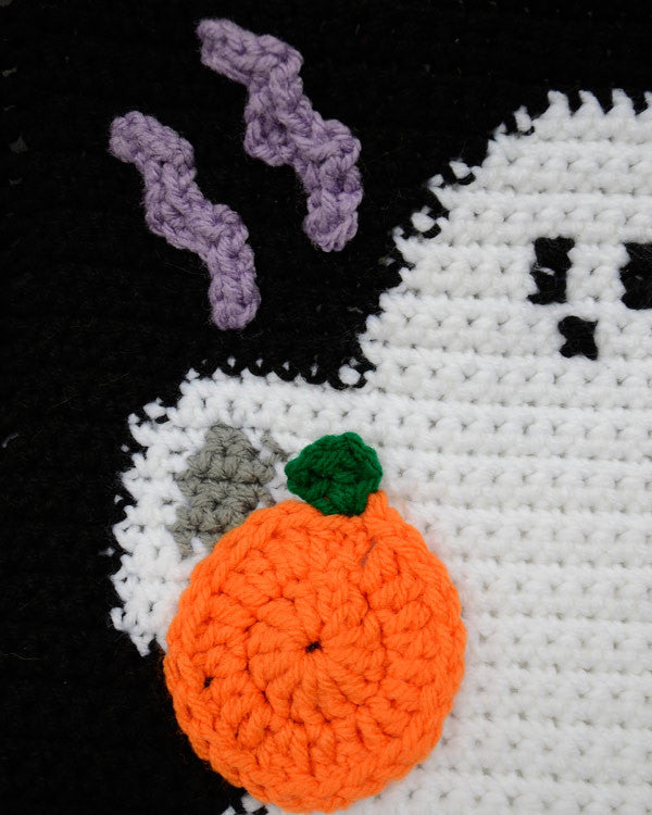 Halloween Ghosts Afghan & Pillow Set Pattern - Maggie's Crochet