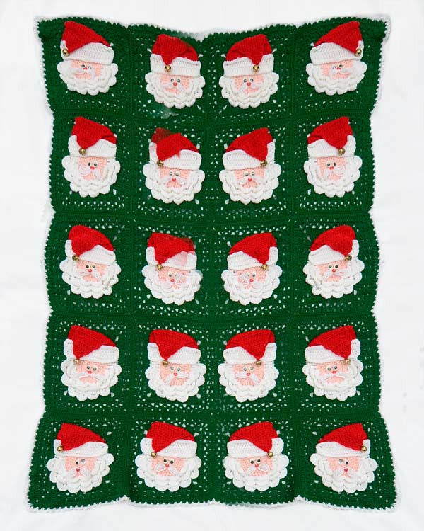 Christmas Santa Afghan Crochet Pattern - Maggie's Crochet