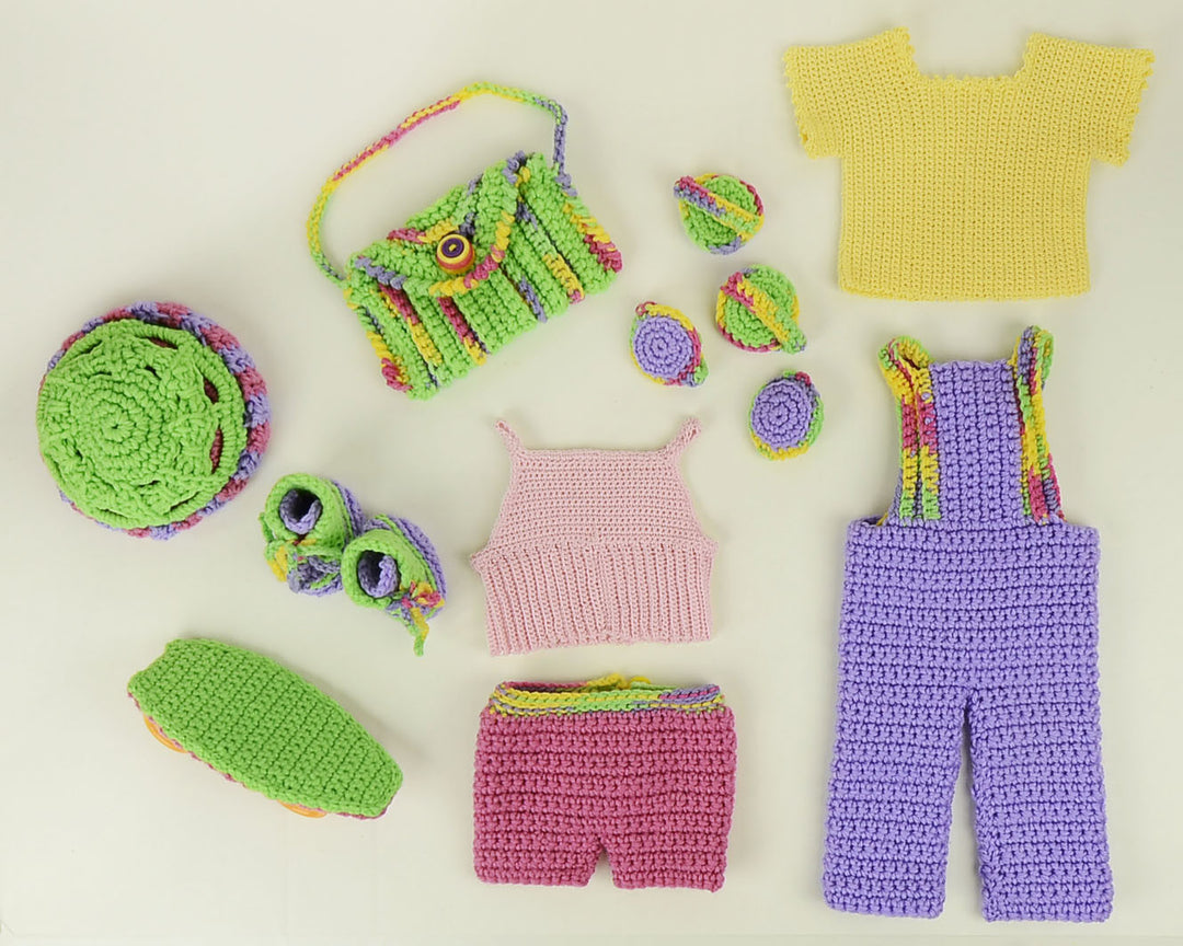 18" Doll Weekend Fun Sports Set Crochet Pattern - Maggie's Crochet