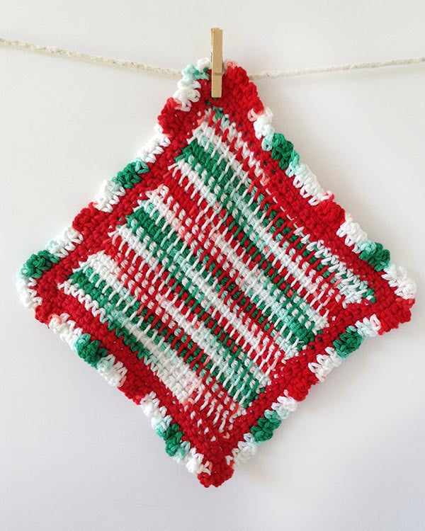 Christmas Dishcloths Set Crochet Pattern - Maggie's Crochet