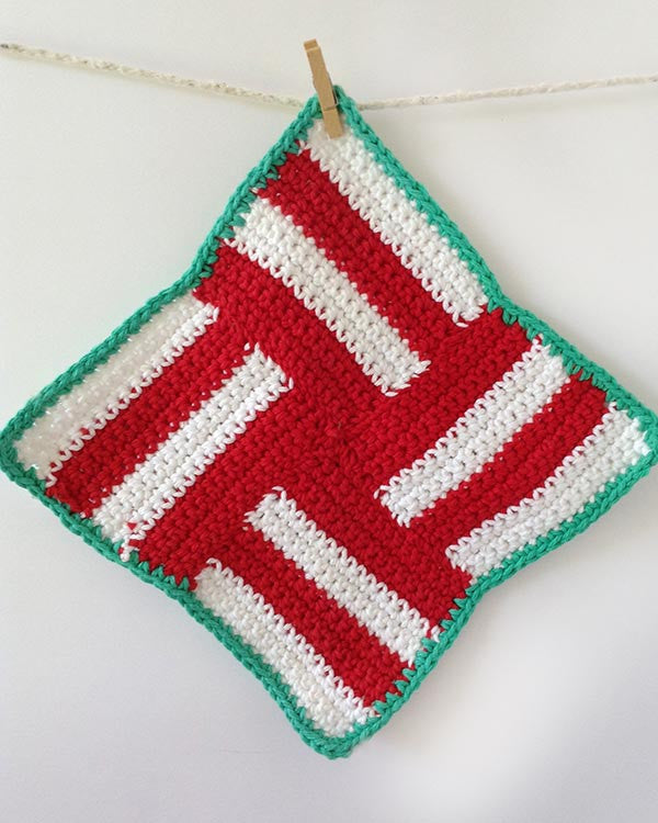 Christmas Dishcloths Set Crochet Pattern - Maggie's Crochet