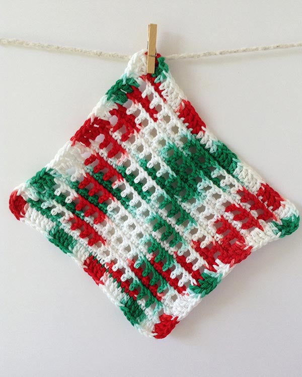 Christmas Dishcloths Set Crochet Pattern - Maggie's Crochet