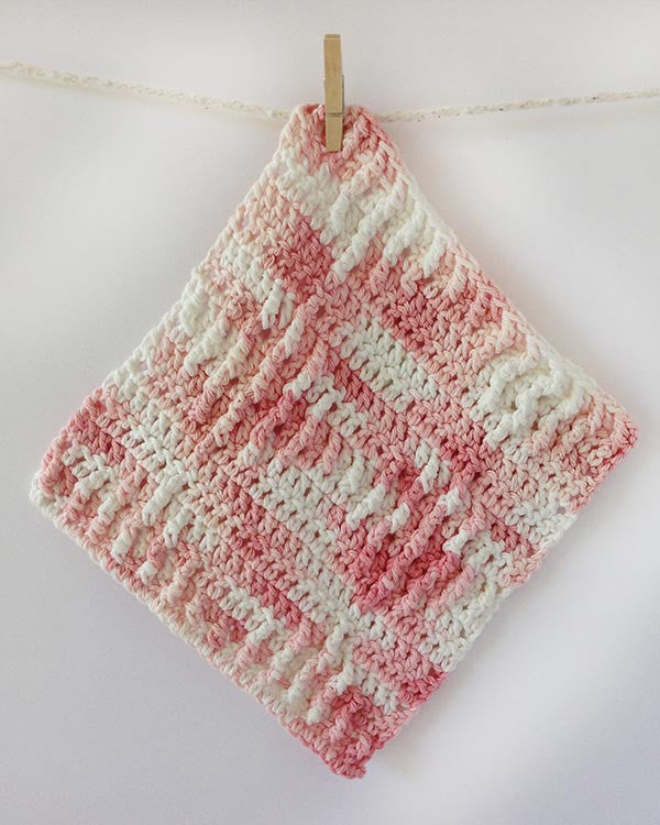 Pink Dishcloth Set Crochet Pattern - Maggie's Crochet