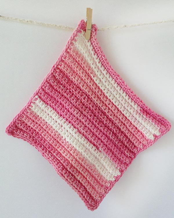 Pink Dishcloth Set Crochet Pattern - Maggie's Crochet