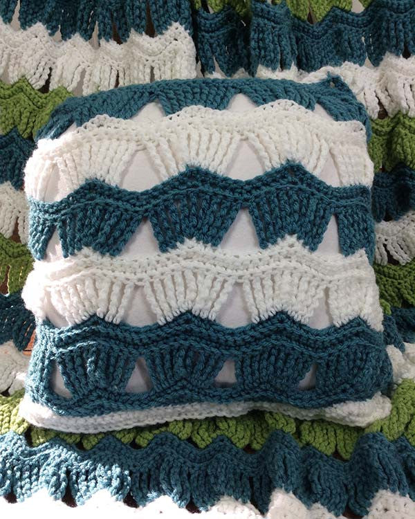 Victorian Ripple Afghan & Pillow Set Crochet Pattern - Maggie's Crochet