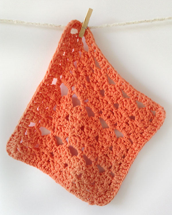 Orange Dishcloth Set Crochet Pattern - Maggie's Crochet