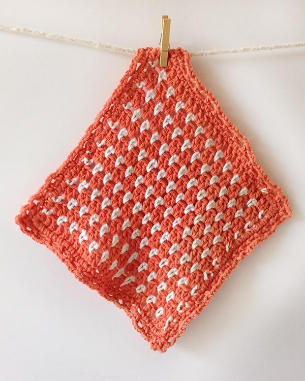 Orange Dishcloth Set Crochet Pattern - Maggie's Crochet