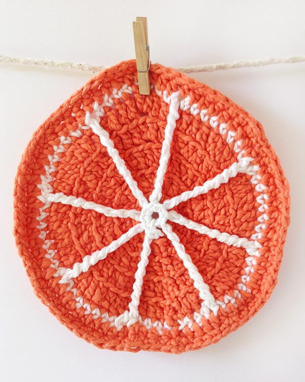 Orange Dishcloth Set Crochet Pattern - Maggie's Crochet