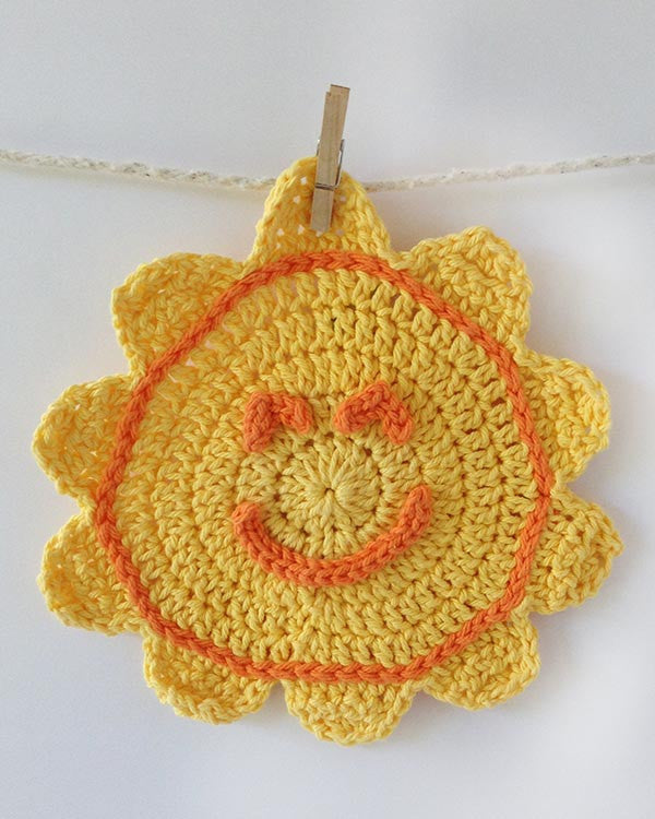 Orange Dishcloth Set Crochet Pattern - Maggie's Crochet