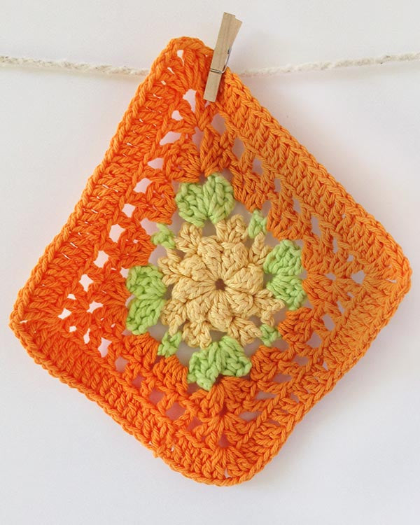 Orange Dishcloth Set Crochet Pattern - Maggie's Crochet