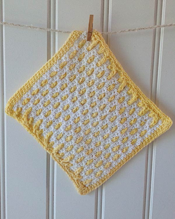 Sunny Days Dishcloths Crochet Pattern - Maggie's Crochet