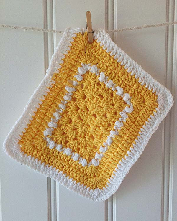 Sunny Days Dishcloths Crochet Pattern - Maggie's Crochet